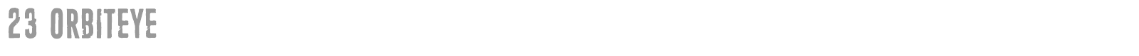 23 Orbiteye font preview